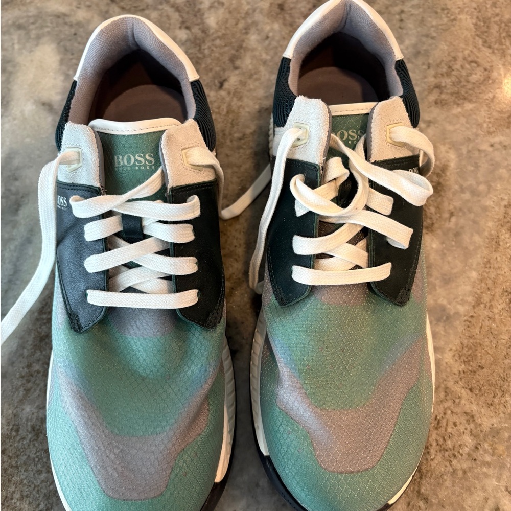BOSS Green and White Sneakers